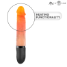 JEAN VIBRATEUR HAUT ET BAS EN SILICONE AVEC EFFET CHAUFFANT 24 CM -Ø- 3,8 CM
