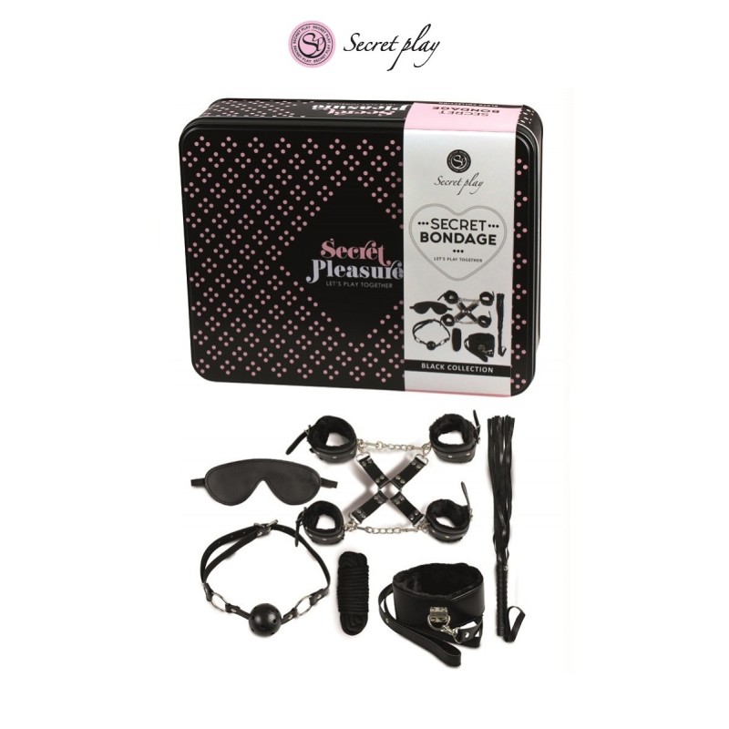 Kit BDSM 8 pièces - noir Kit BDSM 8 pièces - noir