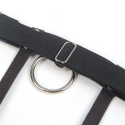 Jarretelle punk en cuir ajustable