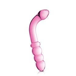 Glossy Toys n°8, double gode point G et anal en verre 22cm