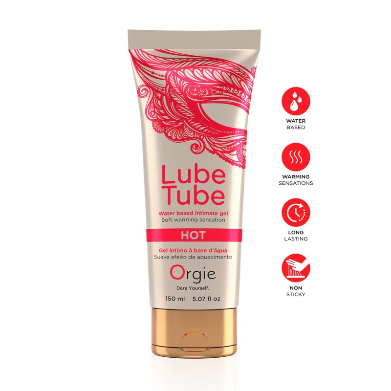 Lubrifiant eau chauffant Lube Tube Hot 150ml Lubrifiant eau chauffant Lube Tube Hot 150ml