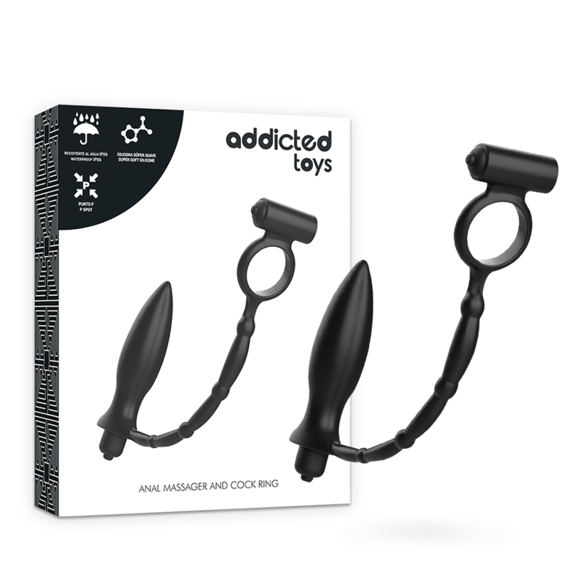 ADDICTED TOYS - PLUG ANAL AVEC ANNEAU VIBRANT ADDICTED TOYS - PLUG ANAL AVEC ANNEAU VIBRANT