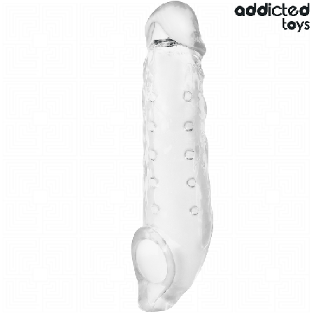 Extension pénis transparente 23/27 cm – Addicted Toys