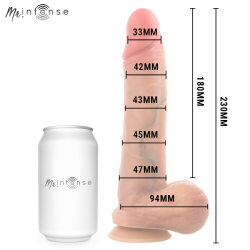 GARY L PÉNIS EN SILICONE ULTRA-RÉALISTE AVEC TESTICULES 23 CM - Ø 4,7 CM