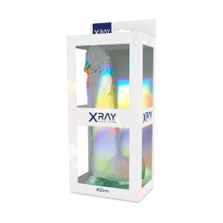 X RAY - GODE TRANSPARENT AVEC BOULES 22 CM -O- 4.6 CM