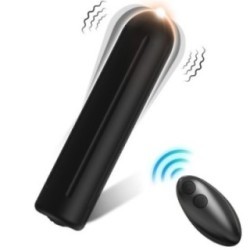 WARHEAD VIBRATOR BULLET TÉLÉCOMMANDE NOIR 2 CM X 8.8 CM