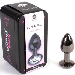 Plug anal en gunmetal 7cm
