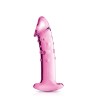 Glossy Toys n°3, gode réaliste en verre avec poignée de retrait 18 cm