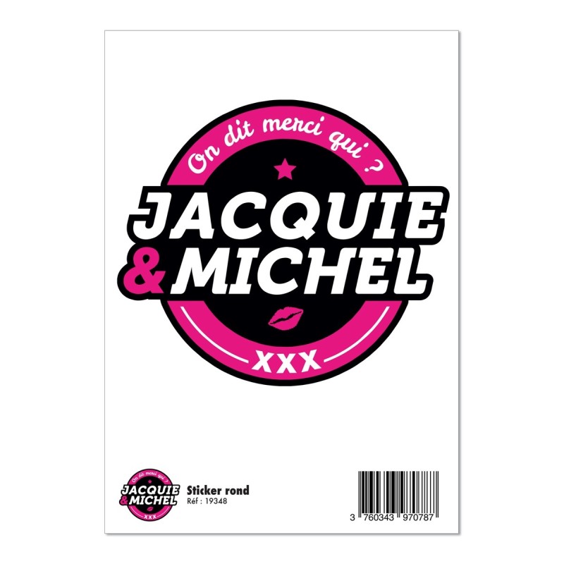 Grand sticker J&M rond noir Grand sticker J&M rond noir