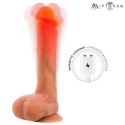 MR INTENSE - BRADLEY GODEMICHET VIBRANT EN SILICONE AVEC EFFET CHAUFFANT ET TÉLÉCOMMANDE 21 CM -Ø- 4,2 CM