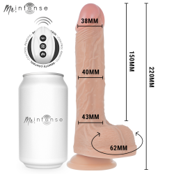 BALDWIN RÉALISTE MULTIFONCTIONNEL AVEC VIBRATION, TÉLÉCOMMANDE HAUT/BAS, 22 CM - OU - 4 CM