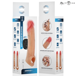 ARNOLD M VIBRATEUR MANCHON PÉNIS EN SILICONE AVEC TÉLÉCOMMANDE 14,5 CM -Ø- 4 CM