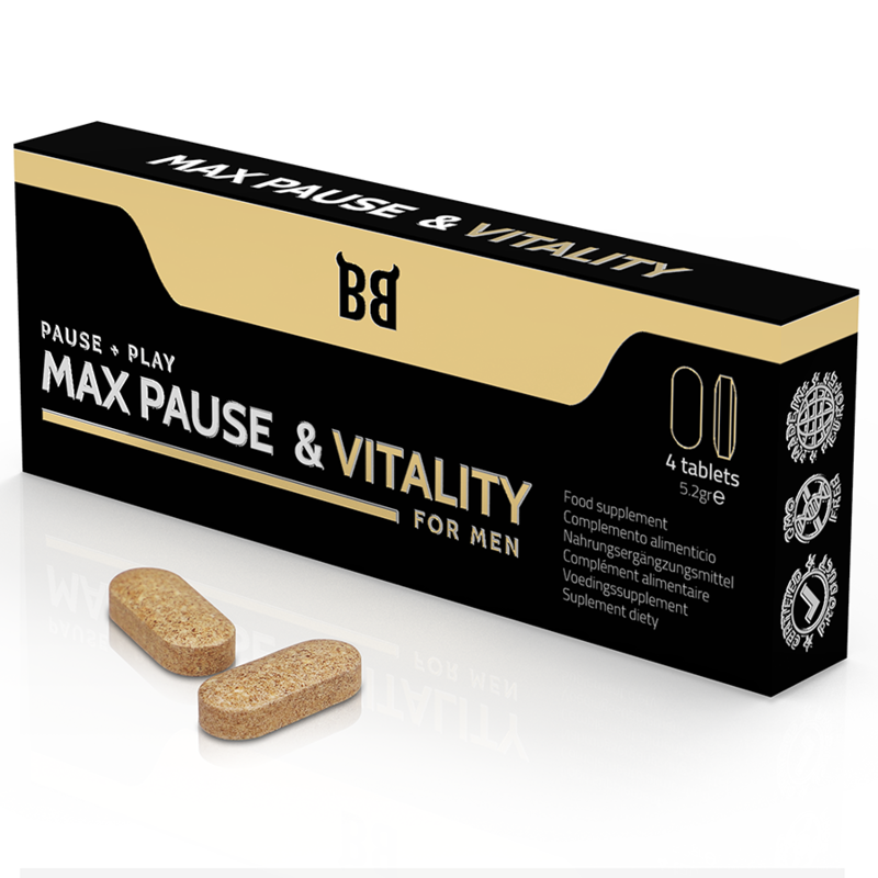 RETARDATEUR DE PAUSE ET DE VITALITÉ MAXIMALE POUR HOMMES 4 GÉLULES RETARDATEUR DE PAUSE ET DE VITALITÉ MAXIMALE POUR HOMMES 4 GÉLULES