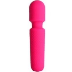 YOUR MAGIC MASSEUR & VIBRATEUR RECHARGEABLE 10 VIBRATIONS BAGUETTE DOTS ROSE