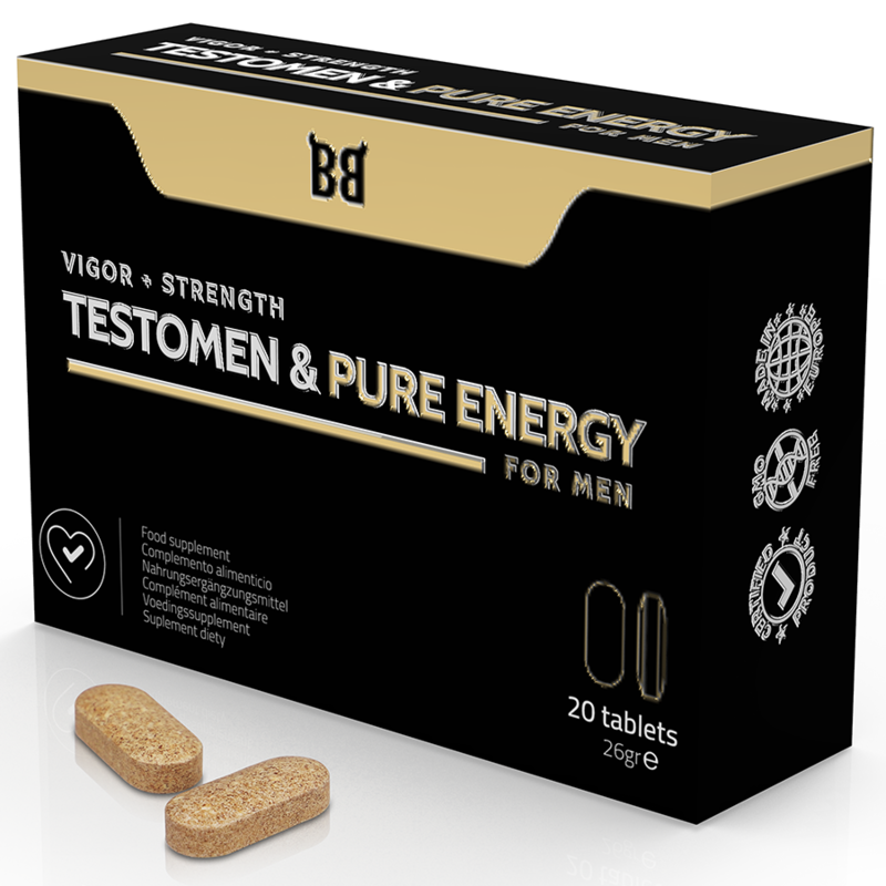 TESTOMEN & PURE ENERGY ENHANCER POUR HOMMES 20 GÉLULES TESTOMEN & PURE ENERGY ENHANCER POUR HOMMES 20 GÉLULES