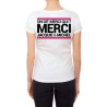 Tee-shirt  J&M blanc - spécial  femme