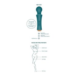 VIBROMASSEUR WAND PERSONNELLE VERTE