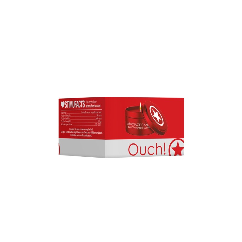Bougie de massage orange sanguine 50g - Ouch Bougie de massage orange sanguine 50g - Ouch