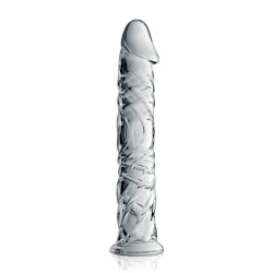 Glossy Toys n°4, gode réaliste en verre 16,5 cm