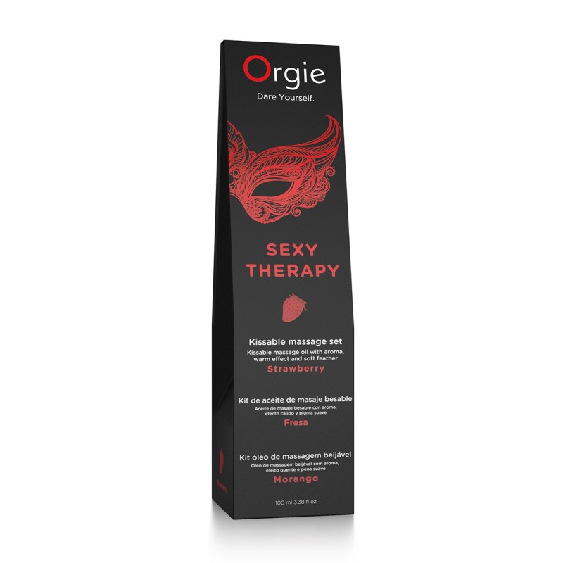 Huile de massage embrassable Sexy Therapy fraise Huile de massage embrassable Sexy Therapy fraise