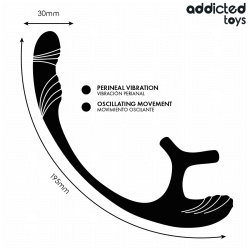 PLUG ANAL AVEC VIBRATION, ONDULATION À 360° ET STIMULATEUR DE TESTICULES
