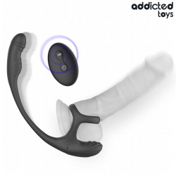 PLUG ANAL AVEC VIBRATION, ONDULATION À 360° ET STIMULATEUR DE TESTICULES