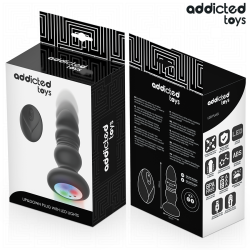 PLUG ANAL ROTATIF ET VIBRANT, TÉLÉCOMMANDE AVEC LUMIÈRE LED