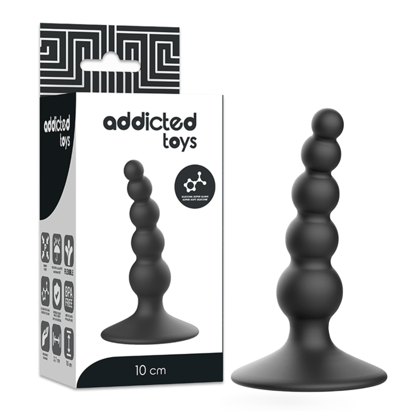 ADDICTED TOYS - PLUG SEXUEL ANAL 10 CM NOIR ADDICTED TOYS - PLUG SEXUEL ANAL 10 CM NOIR