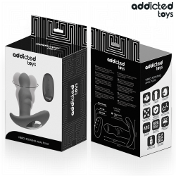 PLUG ANAL VIBRANT ET ROTATIF AVEC TÉLÉCOMMANDE
