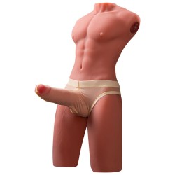 JASON DEMI-CORPS TORSE HOMME RÉALISTE VIBRANT 55 CM