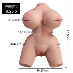 FRIEDA TORSE FÉMININ RÉALISTE VIBRANT 36 CM