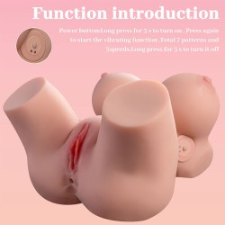 FRIEDA TORSE FÉMININ RÉALISTE VIBRANT 36 CM