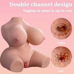 XISE - FRIEDA TORSE FÉMININ RÉALISTE AVEC VIBRATION 36 CM