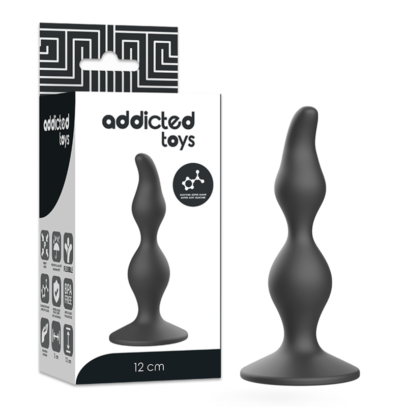 ADDICTED TOYS - PLUG SEXUEL ANAL 12 CM NOIR ADDICTED TOYS - PLUG SEXUEL ANAL 12 CM NOIR