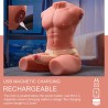 XISE - JASON DEMI-CORPS TORSE HOMME RÉALISTE AVEC POUSSÉES ET VIBRATIONS 55 CM