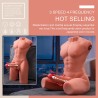XISE - JASON DEMI-CORPS TORSE HOMME RÉALISTE AVEC POUSSÉES ET VIBRATIONS 55 CM