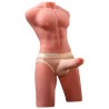 XISE - JASON DEMI-CORPS TORSE HOMME RÉALISTE AVEC POUSSÉES ET VIBRATIONS 55 CM