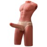 XISE - JASON DEMI-CORPS TORSE HOMME RÉALISTE AVEC POUSSÉES ET VIBRATIONS 55 CM