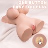 XISE - PETIT TORSE RÉALISTE À POUSSÉE AVEC VIBRATIONS FÉMININES 40 CM
