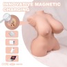 XISE - PETIT TORSE RÉALISTE À POUSSÉE AVEC VIBRATIONS FÉMININES 40 CM