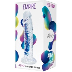 PÉNIS RÉALISTE EMPIRE TRANSPARENT 19,3 CM
