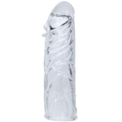 BAILE - COUVERCLE DE PÉNIS EN SILICONE TRANSPARENT 13 CM
