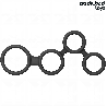COCKRING AVEC SÉPARATEURS POUR TESTICULES COCKRING AVEC SÉPARATEURS POUR TESTICULES