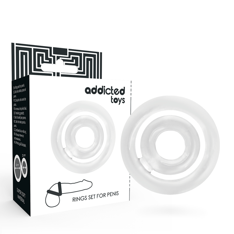 ADDICTED TOYS - POTENZ - PÉNIS C-RING CLAIR ADDICTED TOYS - POTENZ - PÉNIS C-RING CLAIR