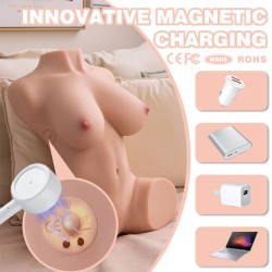 XISE - DANIA TORSE RÉALISTE À VIBRATIONS FÉMININES 52 CM
