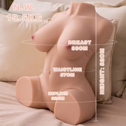 XISE - DANIA TORSE RÉALISTE À VIBRATIONS FÉMININES 52 CM