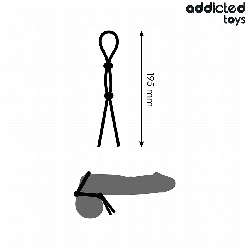 CORDE EN SILICONE POUR LE PÉNIS À DOUBLE BOUCLE