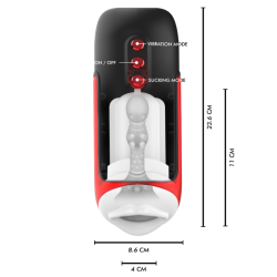 JAMYJOB - MASTURBATEUR BUCCAL AUTOMATIQUE BLAZE 5 MODES ONDES STIMULANTES ET VIBRATIONS