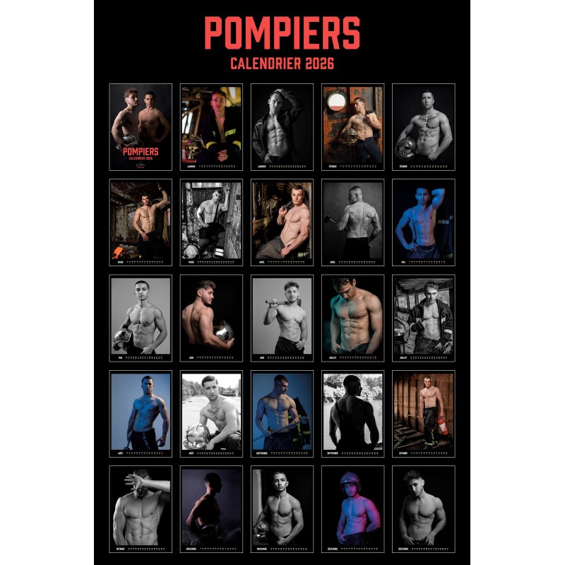 Calendrier mural des pompiers 2026