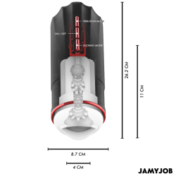JAMYJOB - MASTURBATEUR BUCCAL AUTOMATIQUE MEGABITE 5 MODES DONDES STIMULANTES ET DE VIBRATIONS